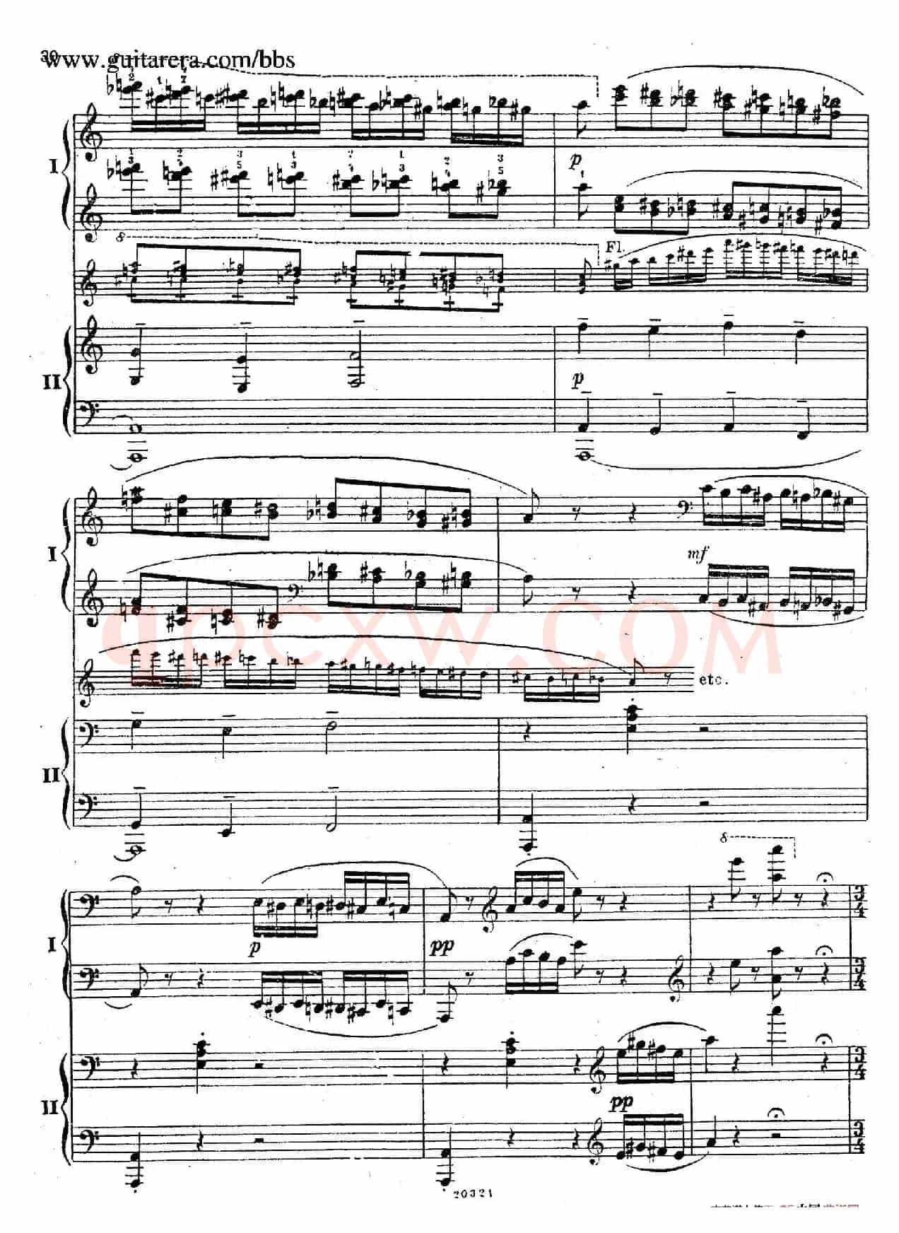 Rhapsody On A Theme Of Paganini Op.43(帕格尼尼主题狂想曲·双钢琴)(P21——40)