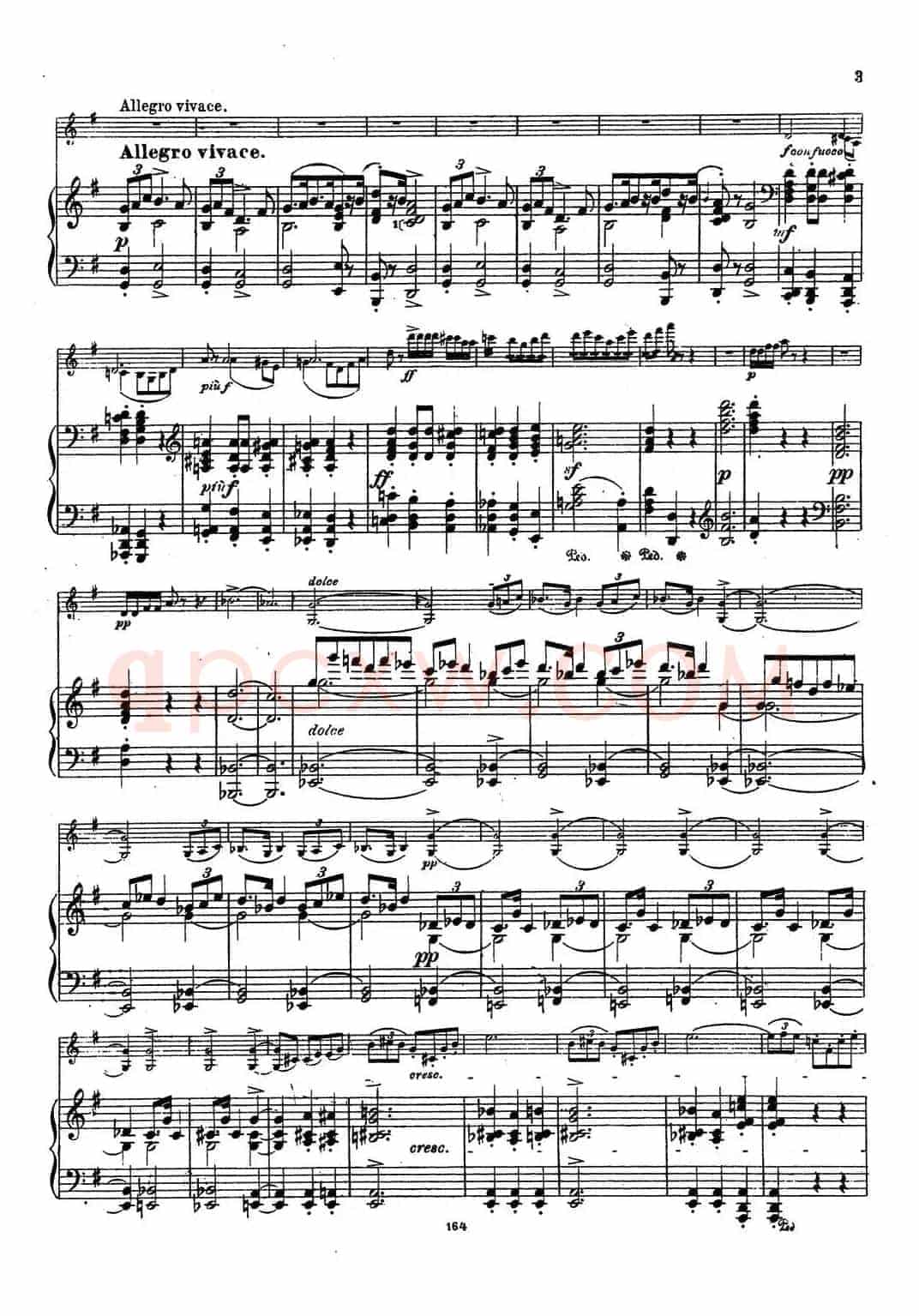 VIOLIN SONATA No.2 in G major（G大调第二小提琴奏鸣曲）（Ⅰ）（小提琴+钢琴伴奏）