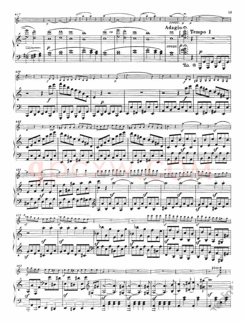 献给好友鲁道尔夫·克鲁采：奏鸣曲（A大调、小提琴+钢琴伴奏）