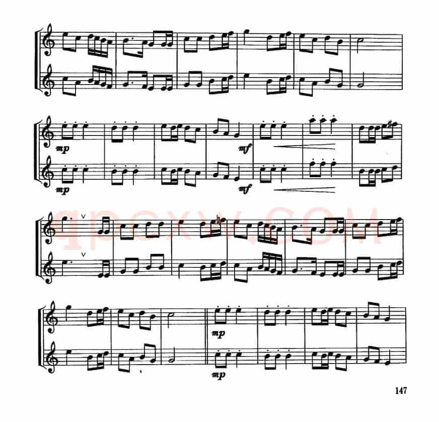 游击队歌（小号二重奏）