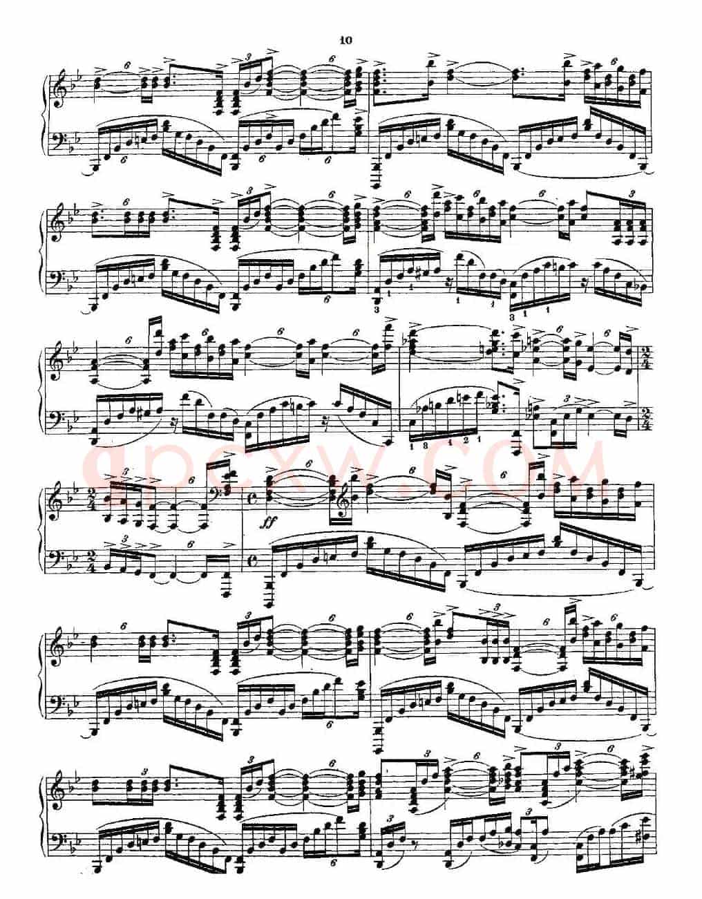 10首《前奏曲》之二（Rachmaninoff 10 Preludes, Op.23 ）