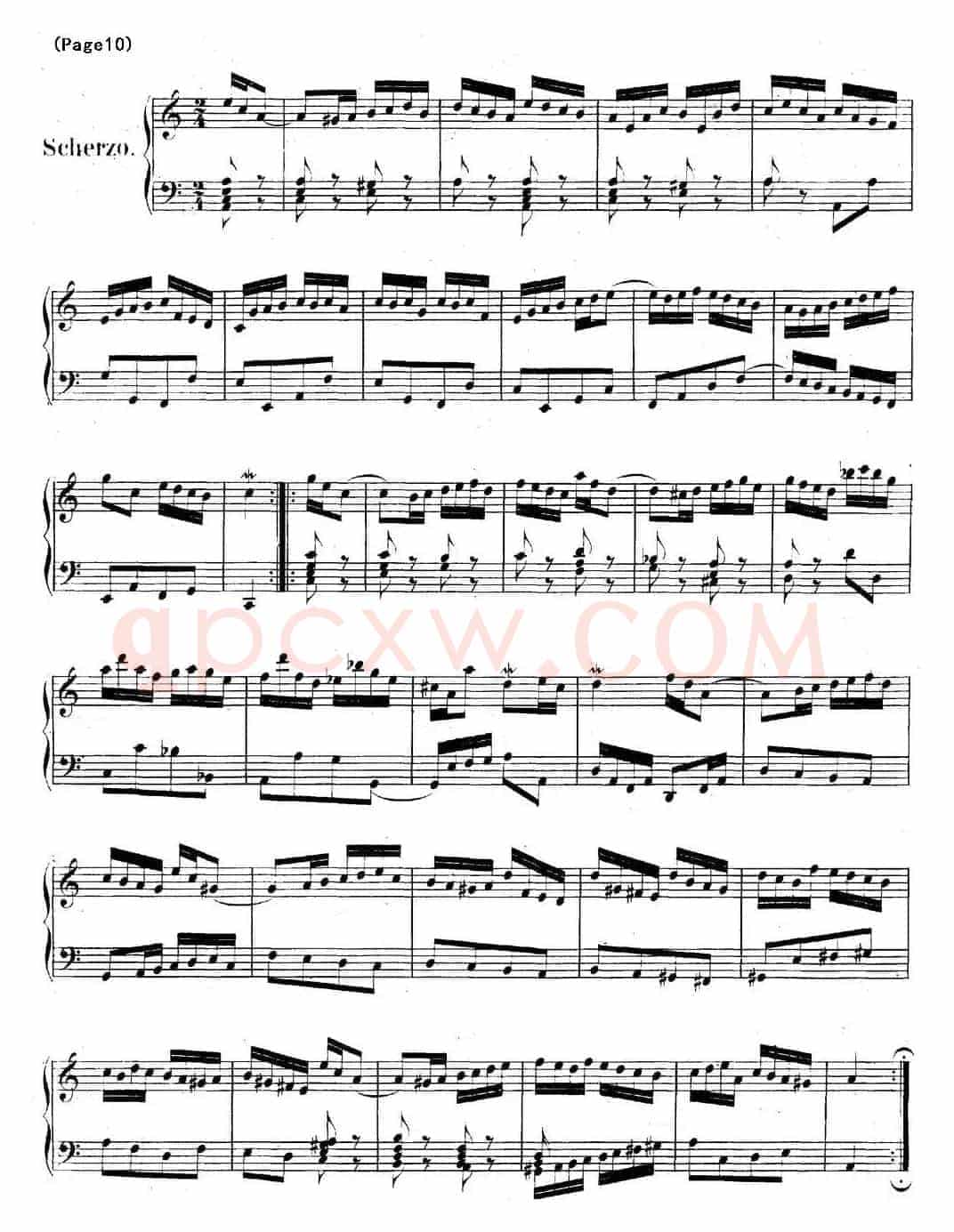 帕蒂塔6首德国组曲（No.3 a小调 巴赫 Partita a Minor BWV 827）