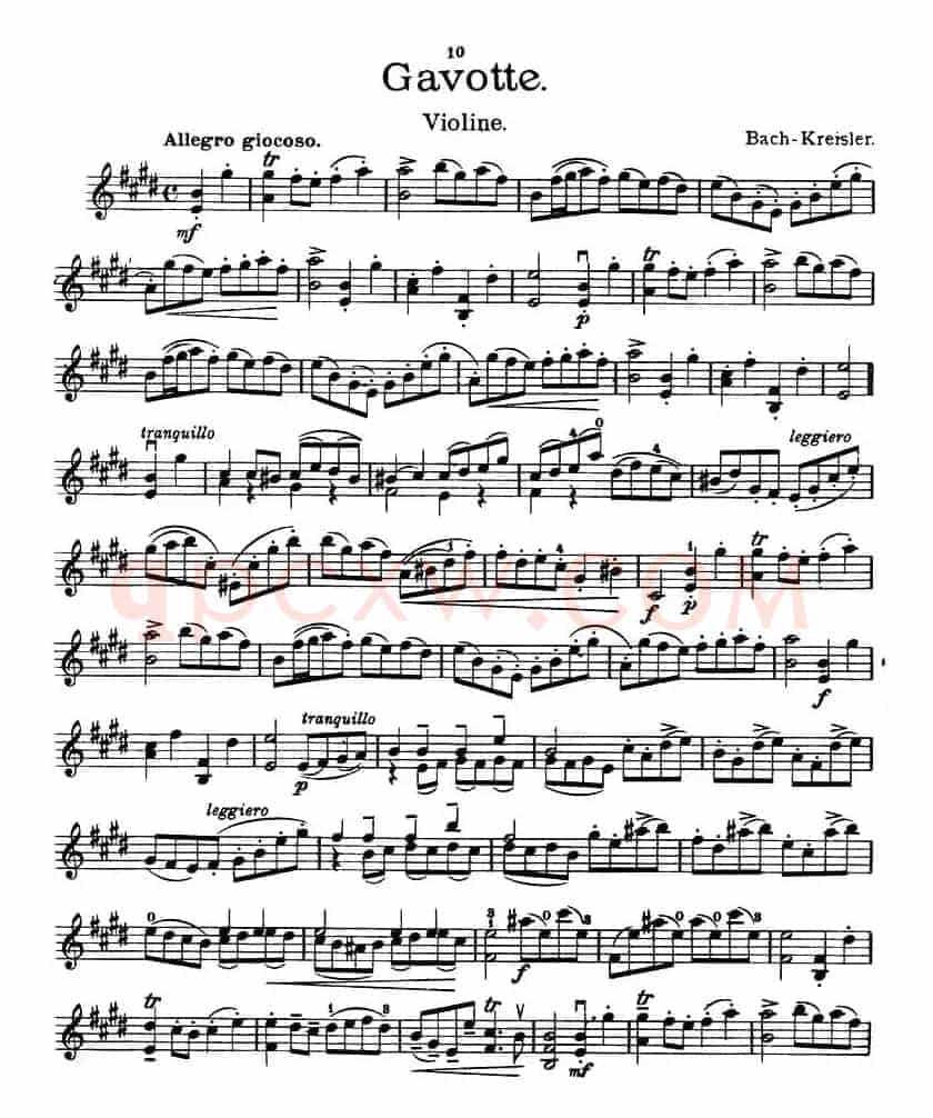 Gavotte（加沃特舞曲）