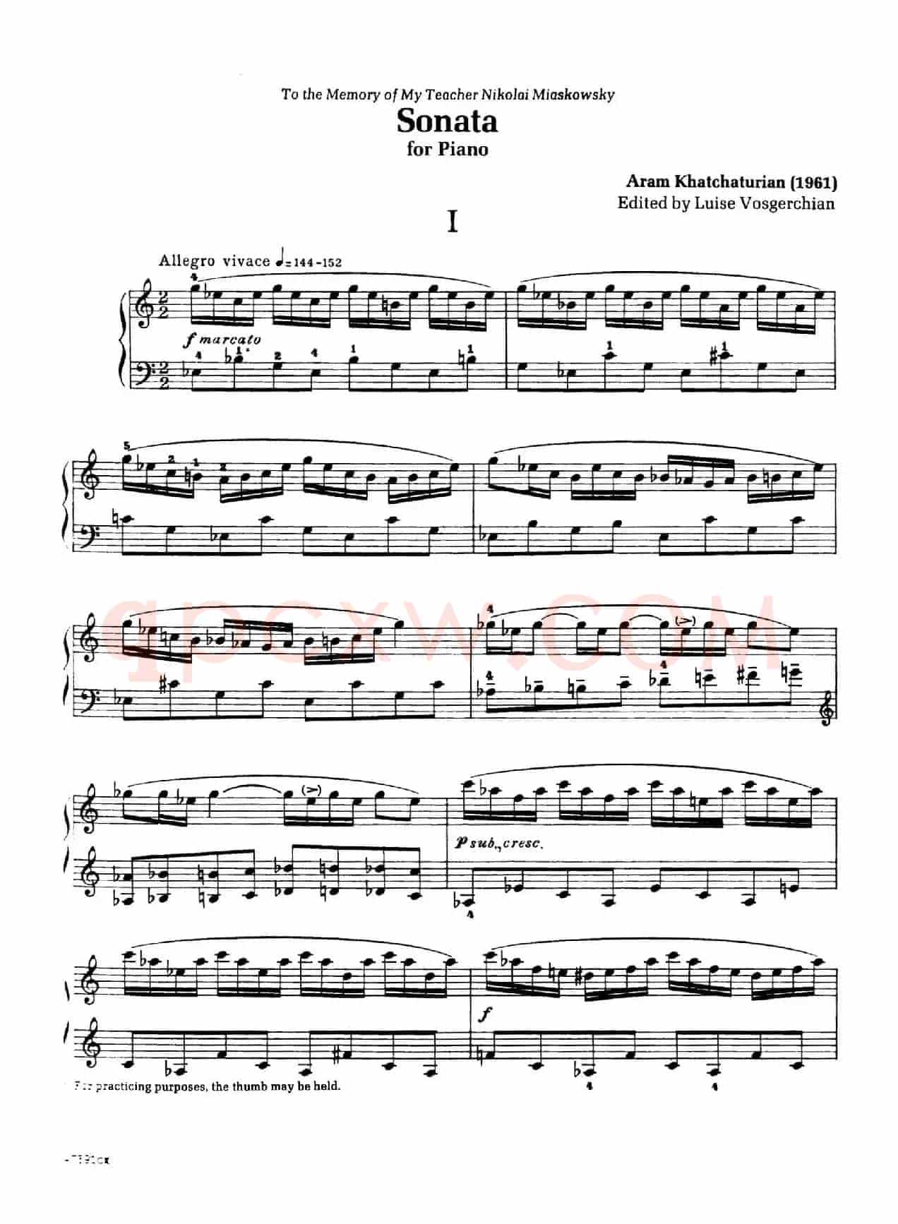 Piano Sonata in E-flat Major Op.95(降E大调钢琴奏鸣曲·Ⅰ)