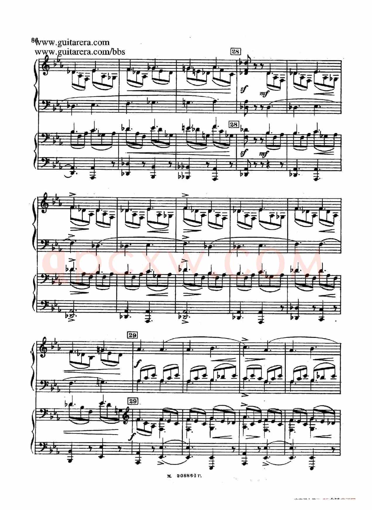 第二双钢琴组曲 Suite for Two Pianos No.2 Op.17(4. 塔兰泰拉舞曲 Tarantella)