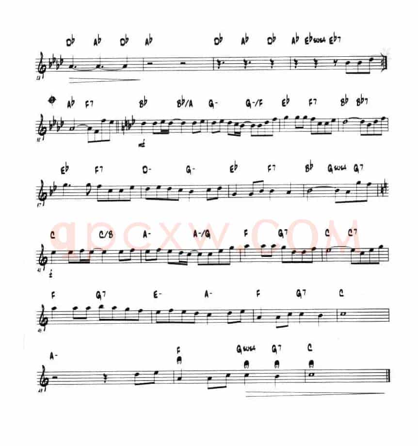 童话（第一次中音萨克斯、爵士乐版）