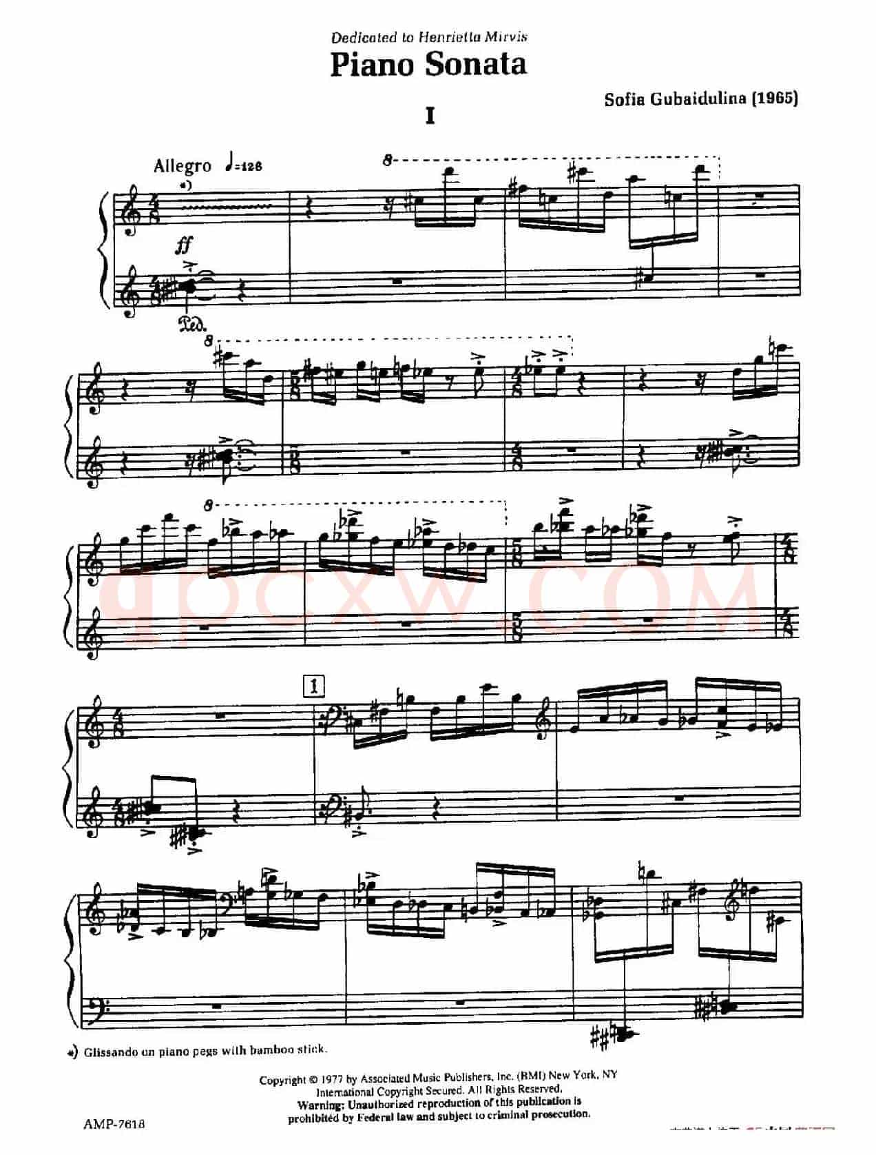 Piano Sonata(钢琴奏鸣曲· 第一乐章)
