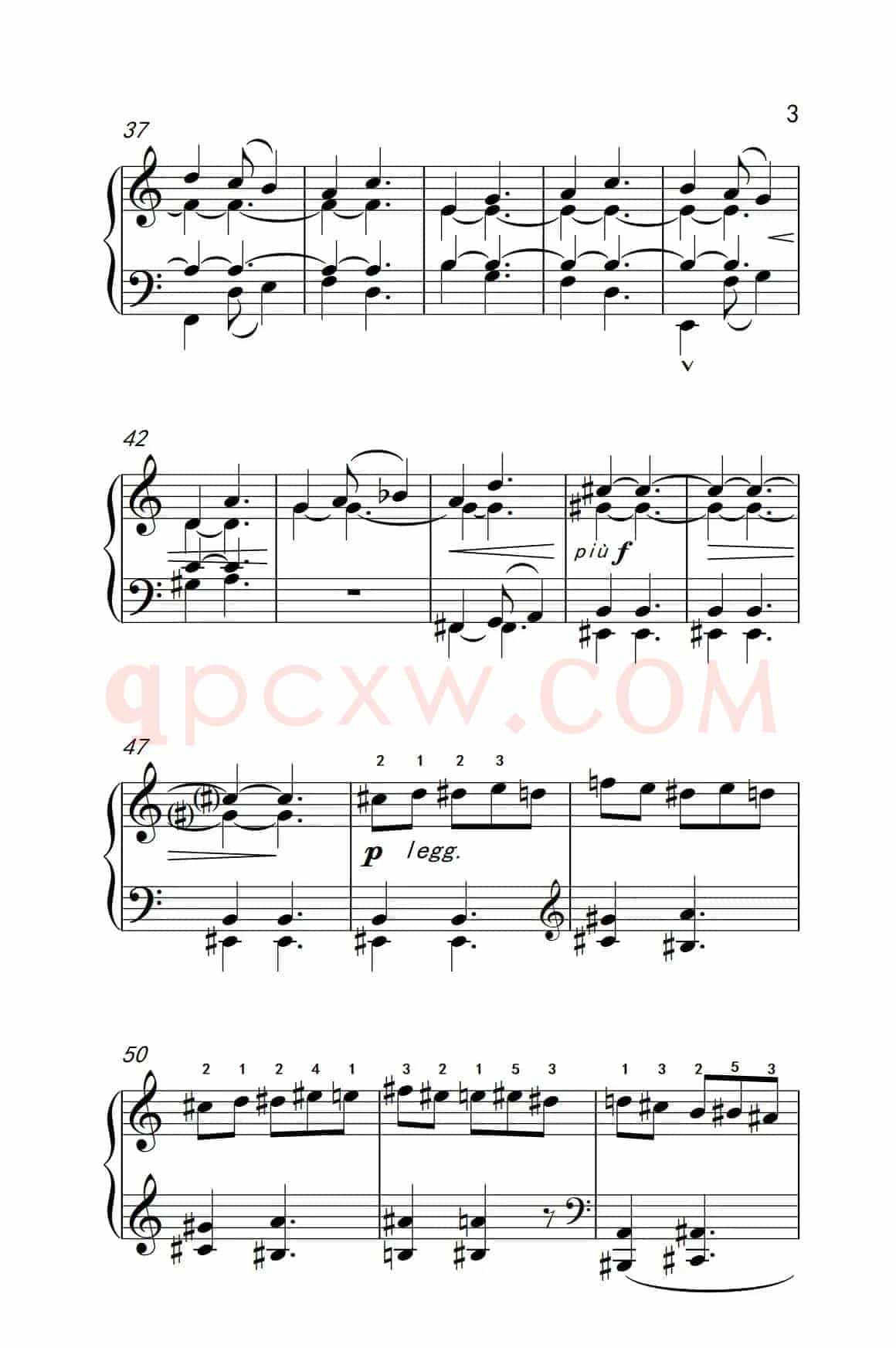 六首保加利亚节奏舞曲 第三首（巴托克 小宇宙 钢琴教程 6）