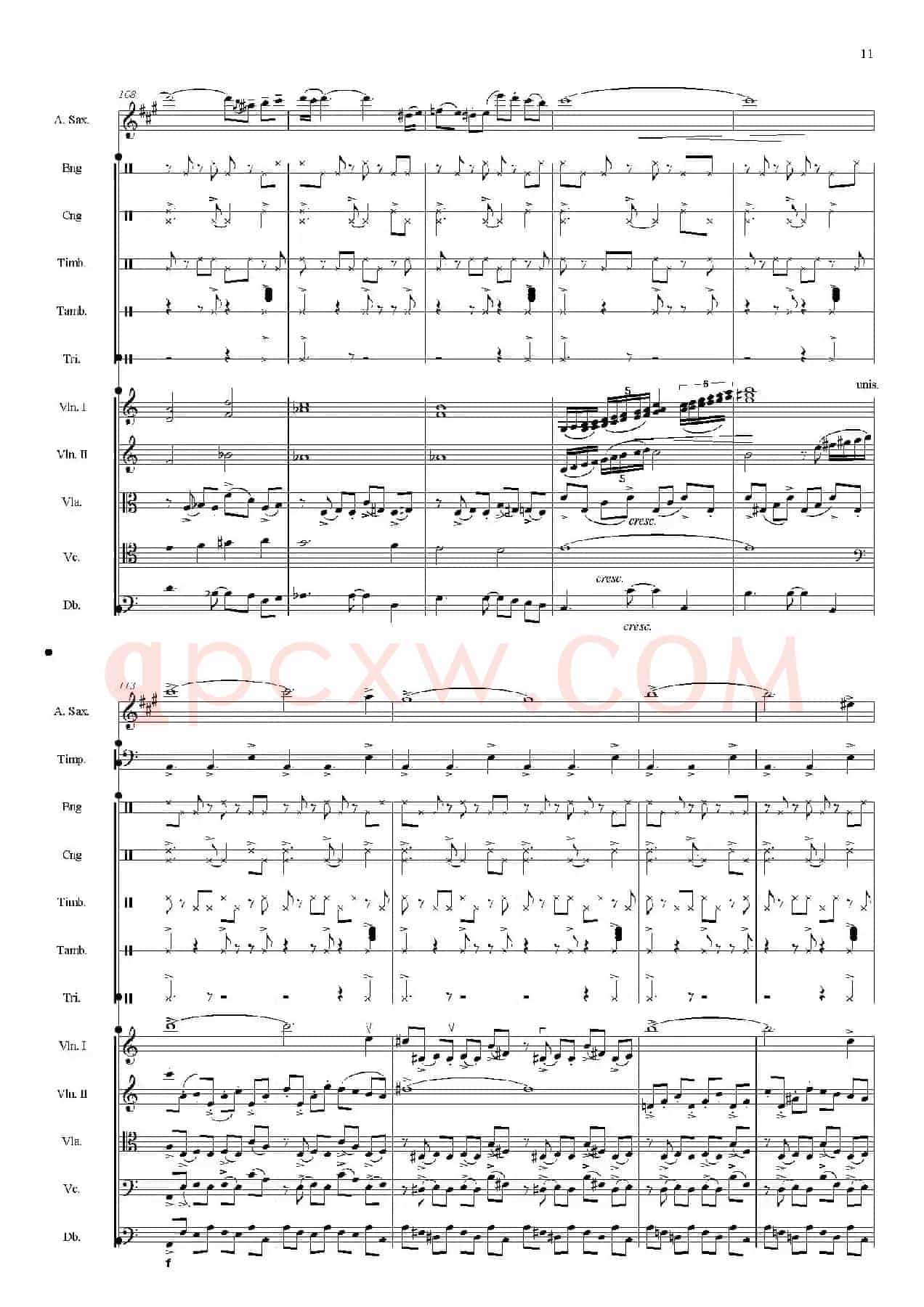 Libertango（自由探戈）（中音萨克斯+弦乐队伴奏总谱）