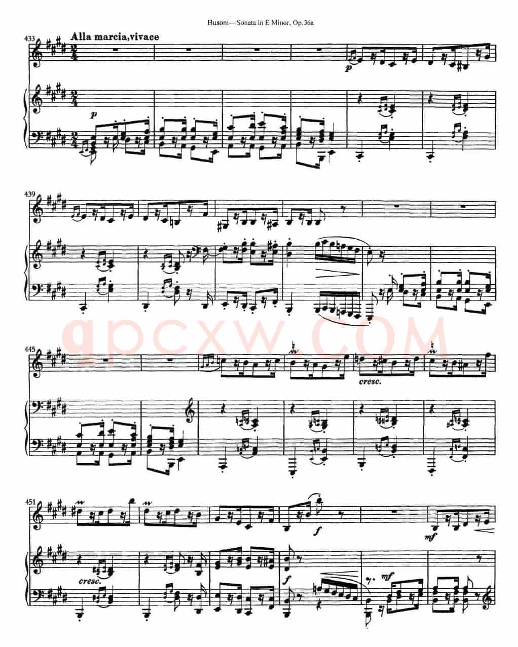Violin Sonata No.2 in E Minor Op.36（小提琴+钢琴伴奏）