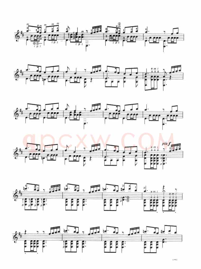 古典吉他考级九级外国乐曲A组（1、舞曲）