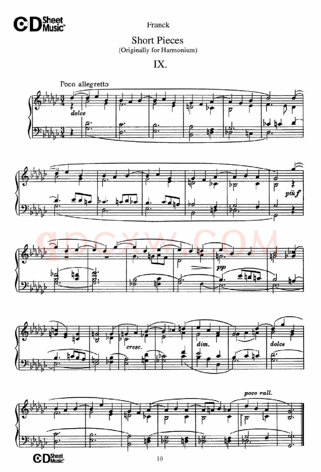 18 Short Pieces（18首小品·Ⅸ）