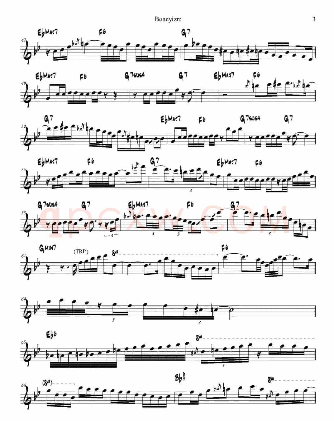 Boneyizm（次中音萨克斯）