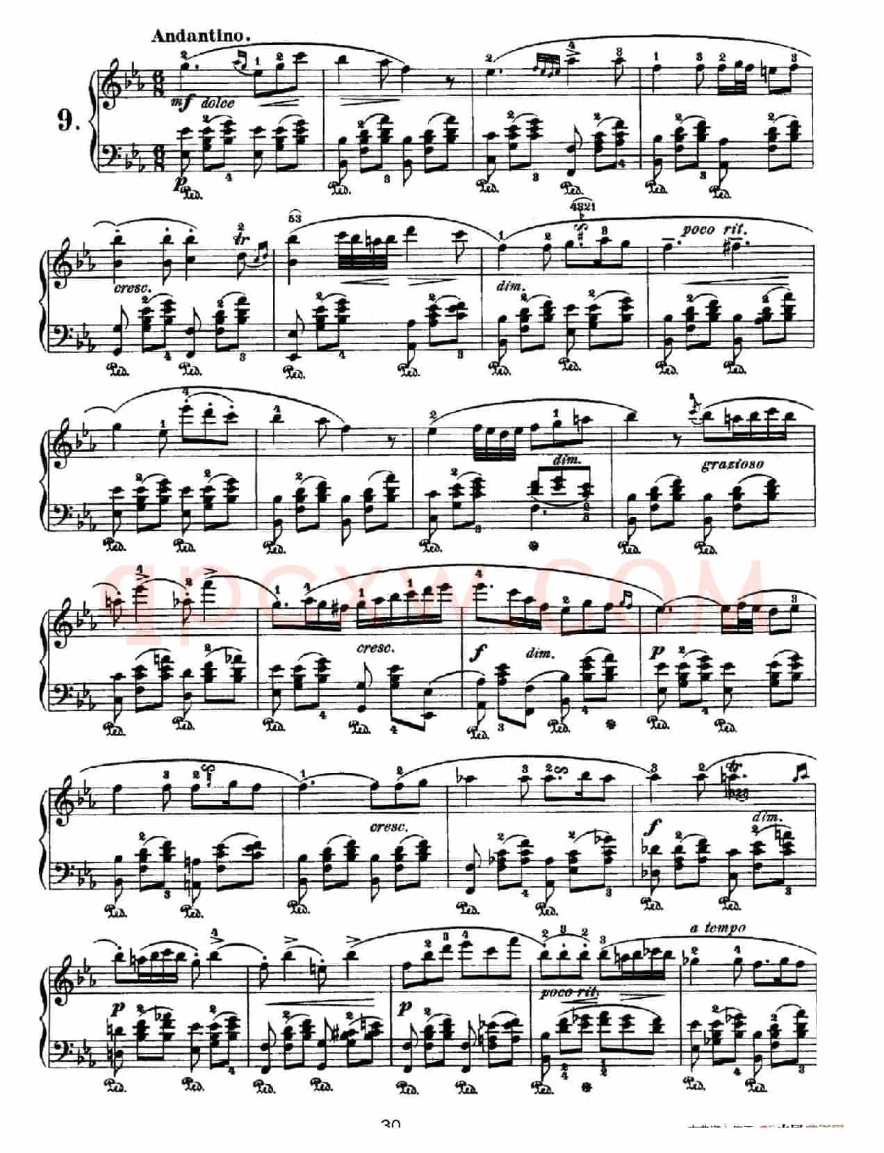 Nocturne No.9 in E-flat Major (降E大调第九号夜曲)