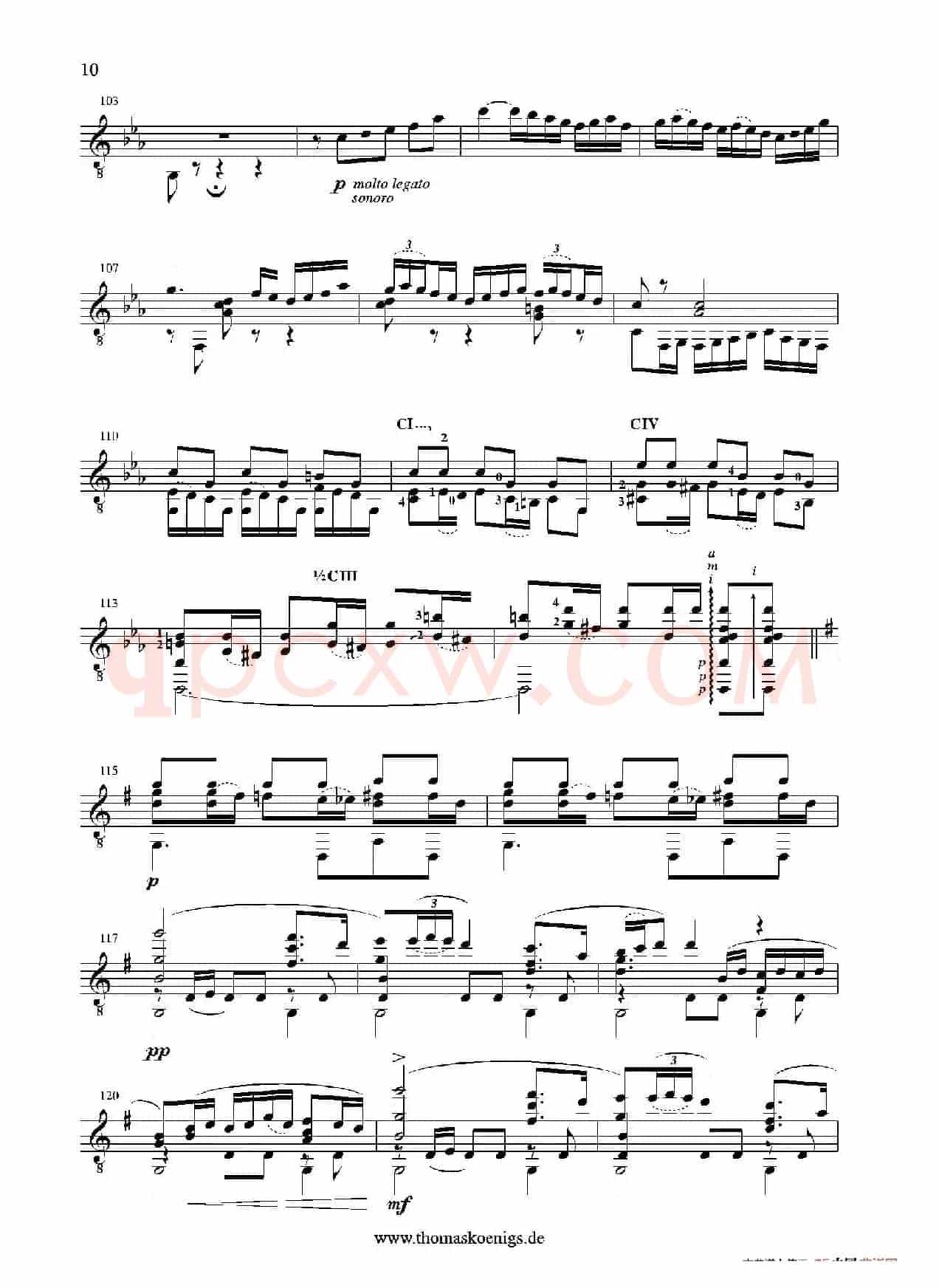 Sevilla(No.3 der Suite espanola op.47)（古典吉他）