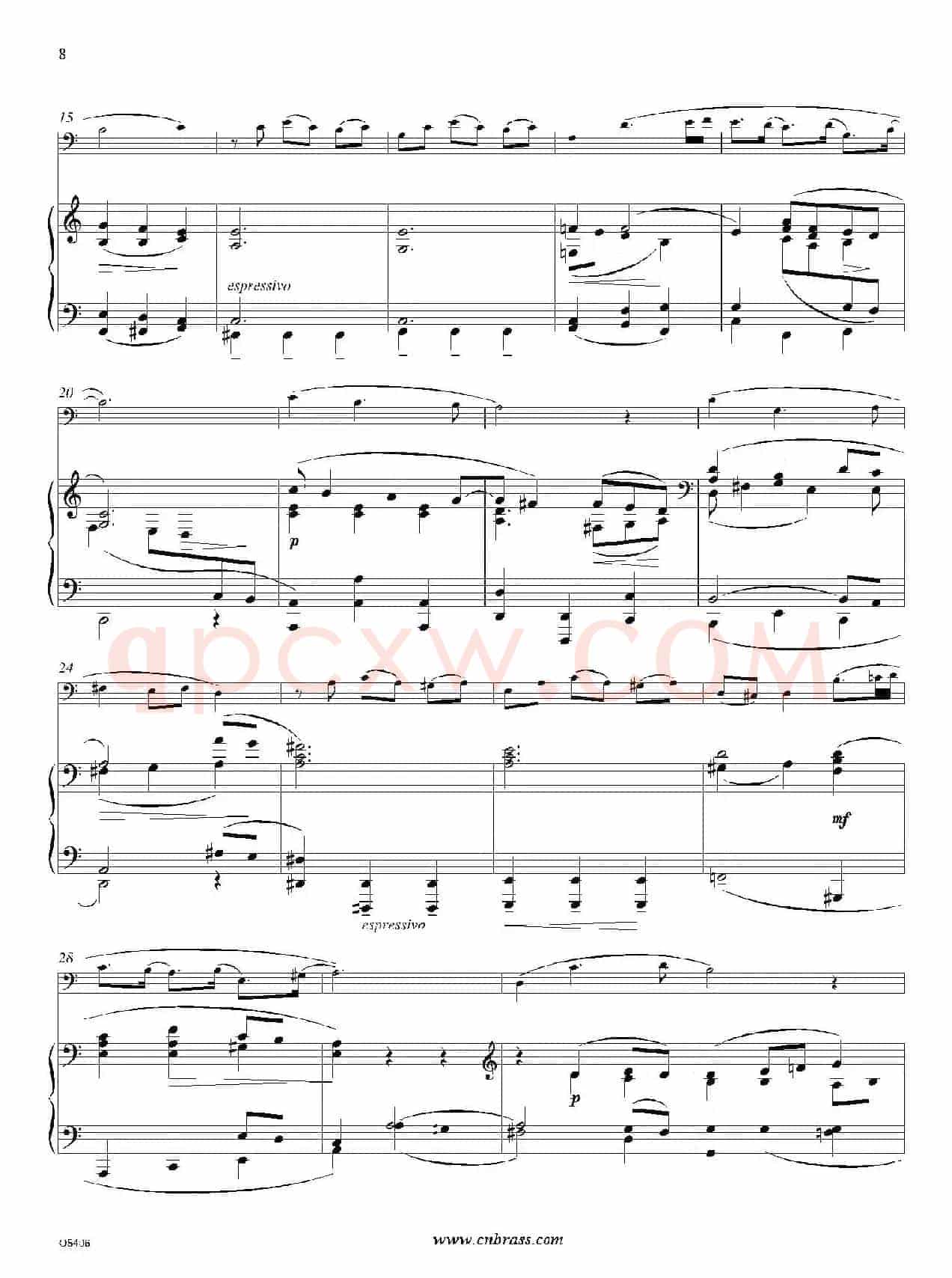 Aria （Bist du bei mir）（巴松+钢琴伴奏）