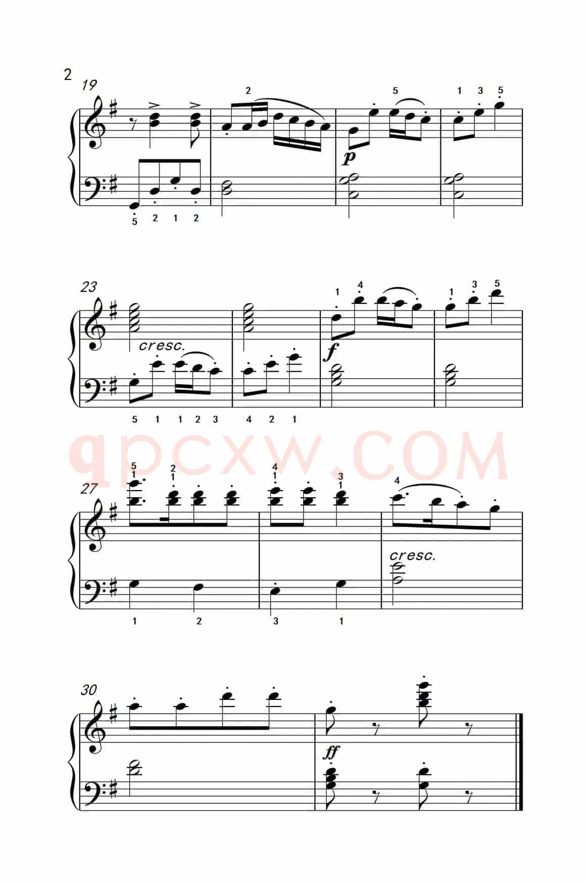 第二级 2.戈帕克舞曲（中央音乐学院 钢琴（业余）考级教程 1-3级）