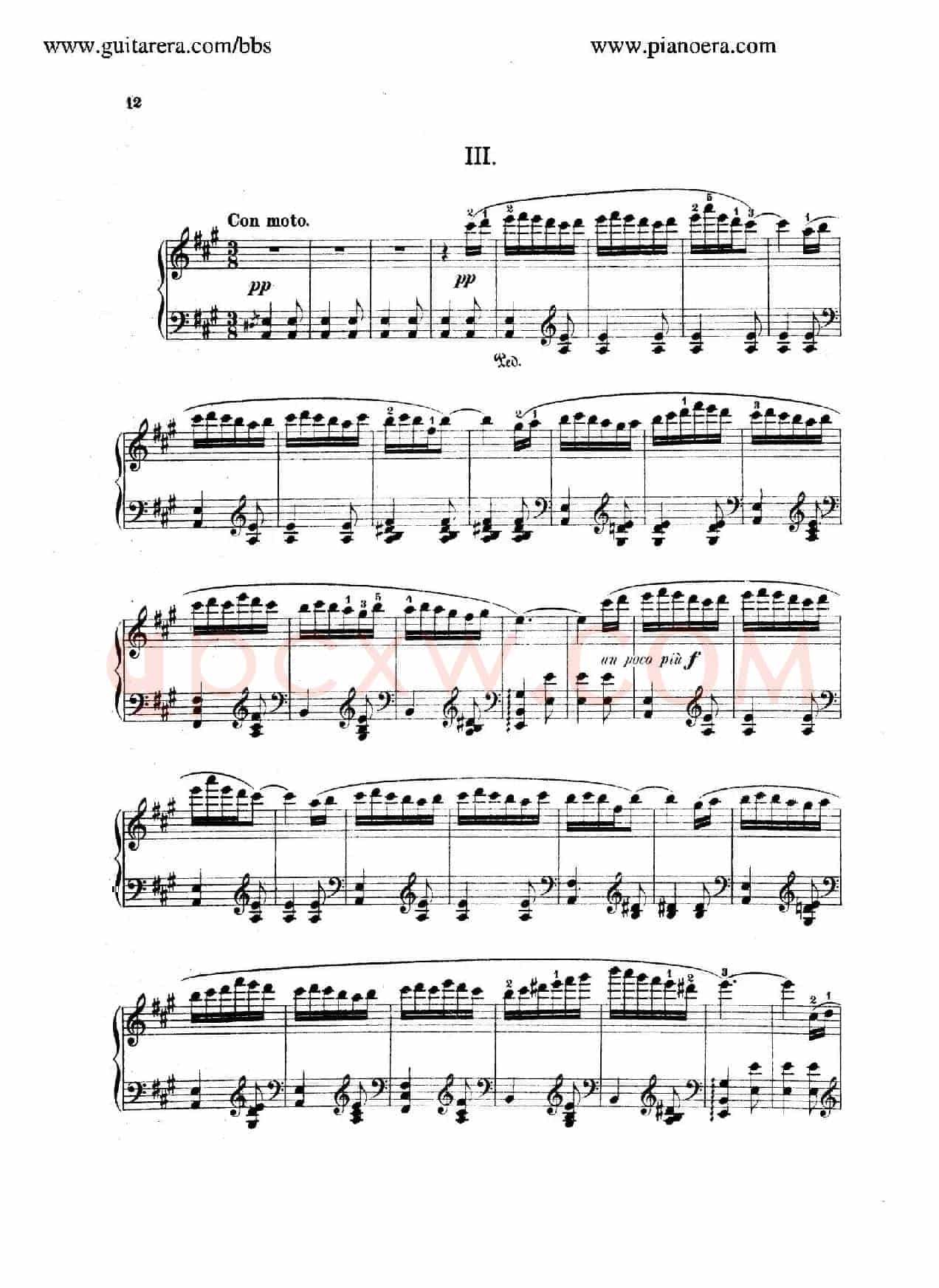 Spanish Dances Op.12(西班牙舞曲·钢琴独奏版)