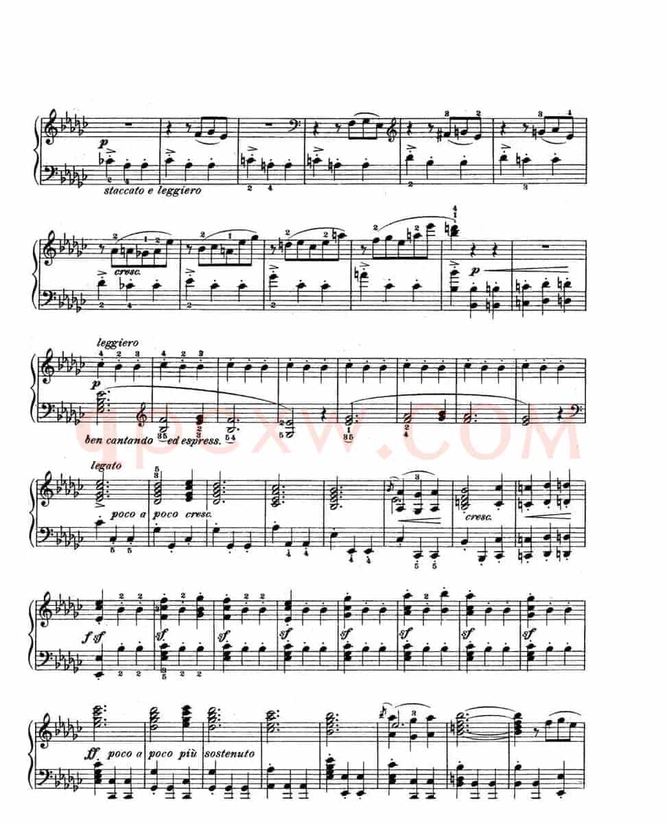 Scherzo in e flat Min Op·4（降e小调谐谑曲）