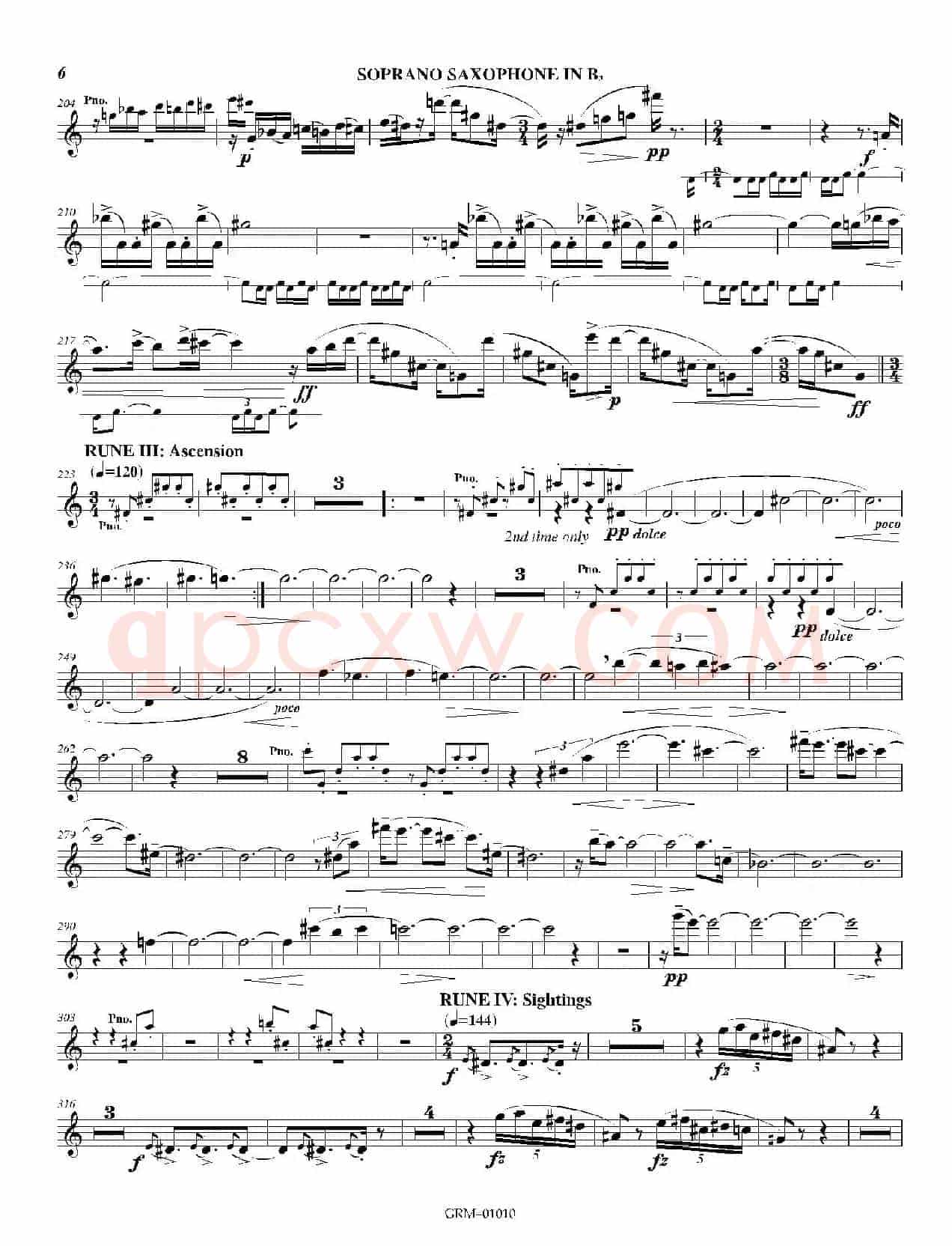 Lustration for The Millennium（高音萨克斯独奏）