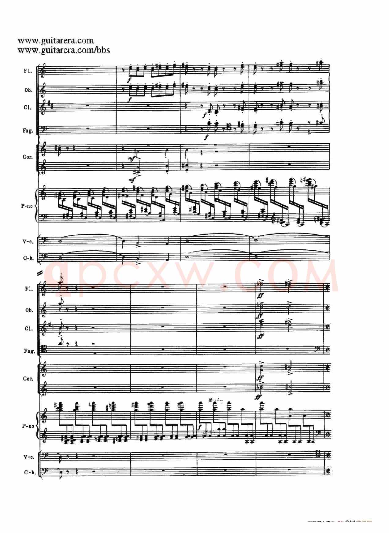 c小调第二钢琴协奏曲 Op.18（第三乐章总谱P25——37）
