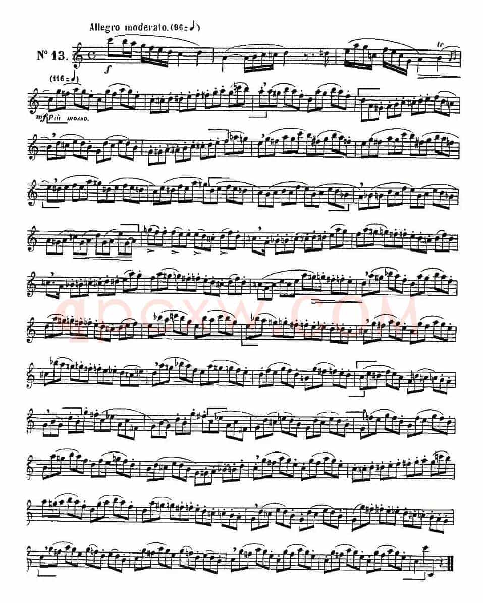 Klose Etudes Chantantes Pour Saxophone（KLOSE的15首练习曲集）