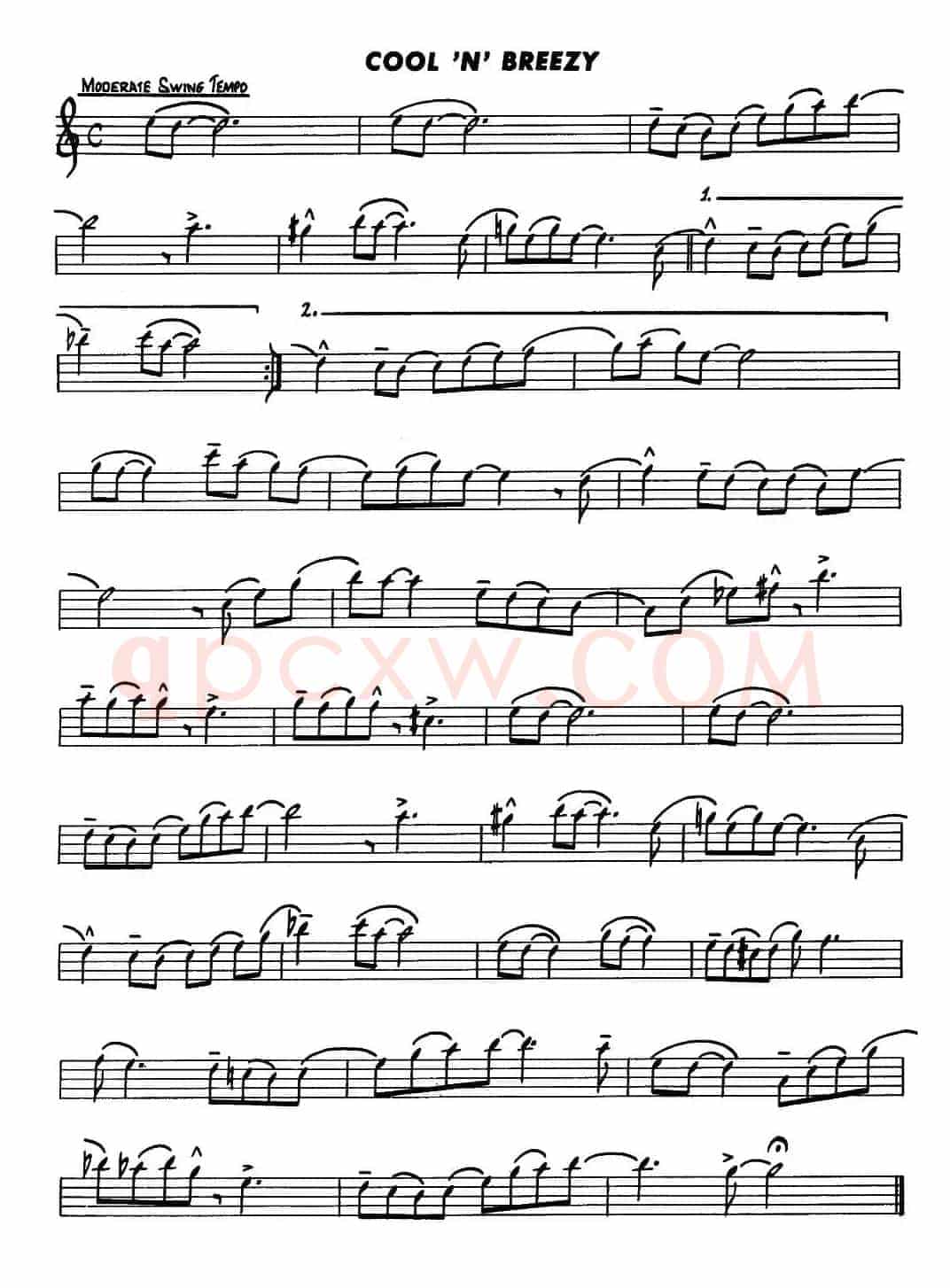 Basic Jazz Conception for saxophone（COOL 'N' BREEZY）