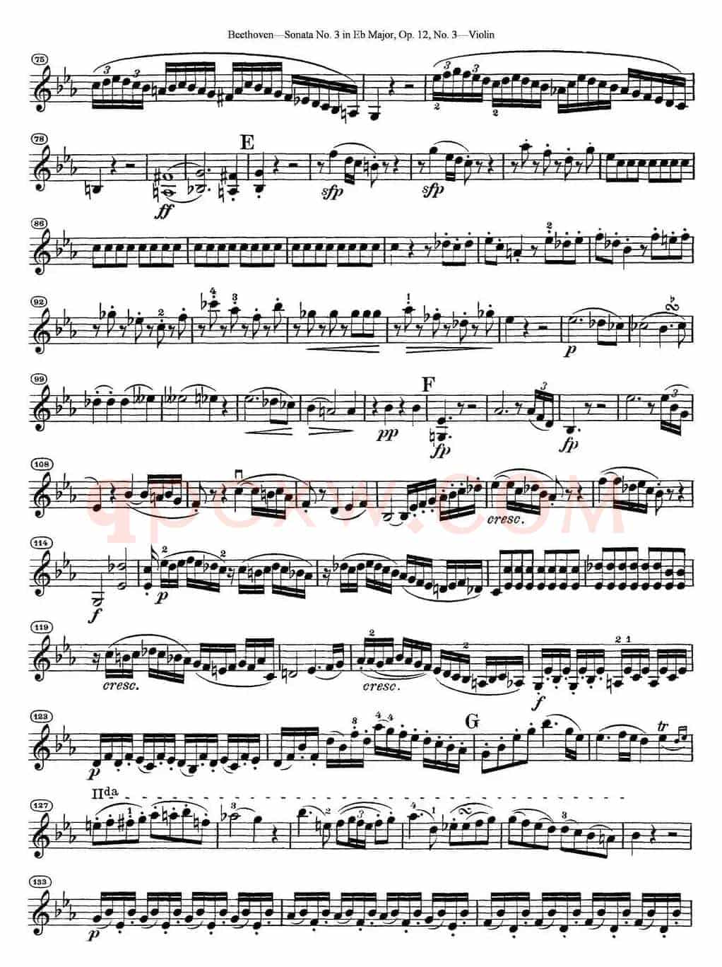 Violin Sonata No.3 in Eb Major Op.12 No.3