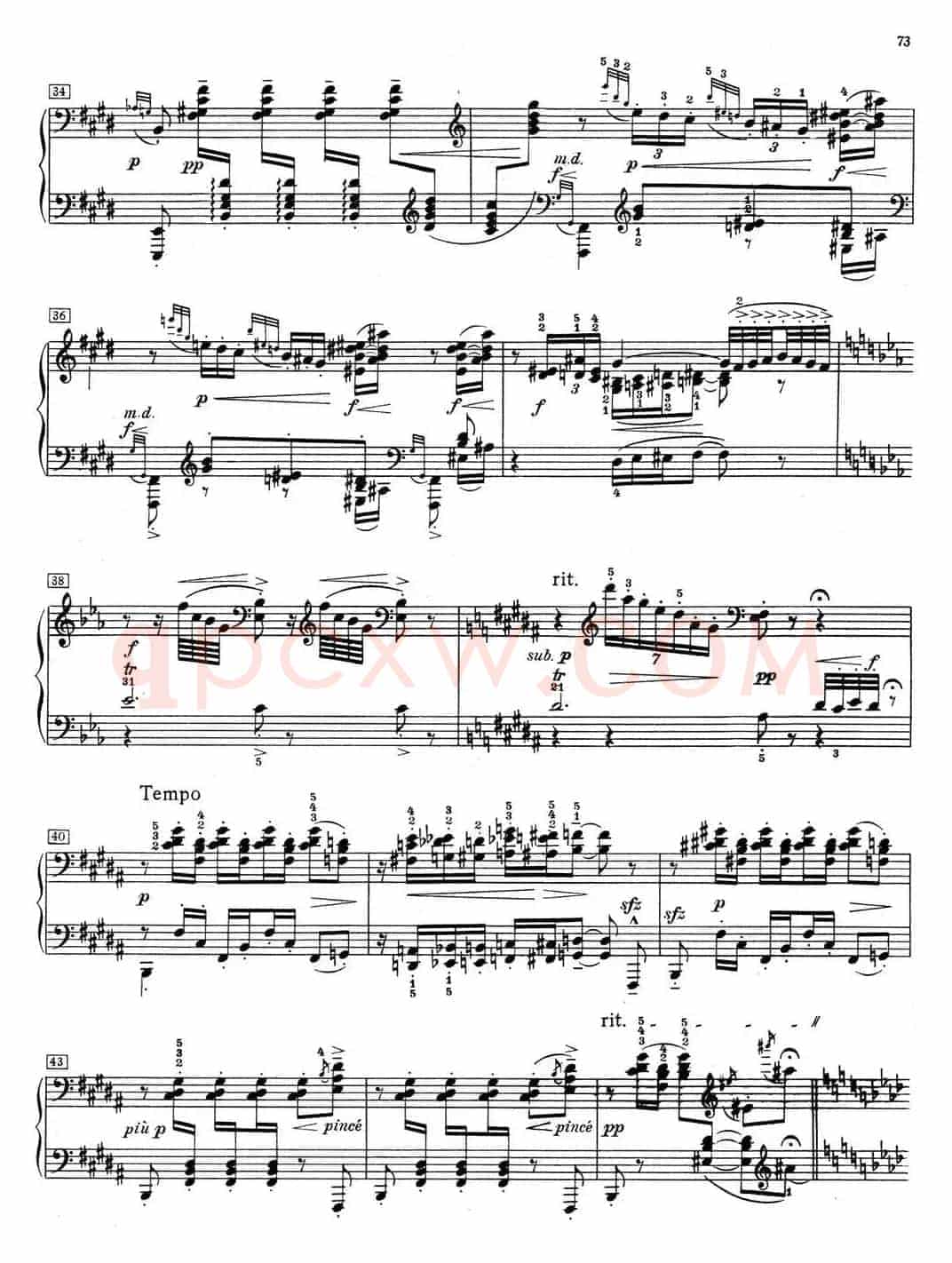 德彪西12首钢琴练习曲(11 琶音练习v1.0 arpèges composés)