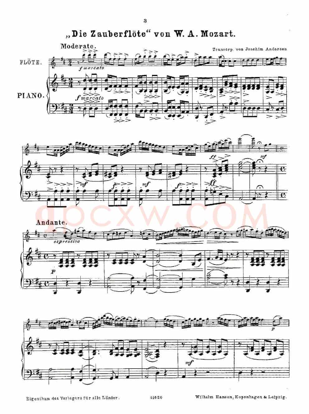Opern-Transcriptionen.Op.45-8（长笛+钢琴伴奏）