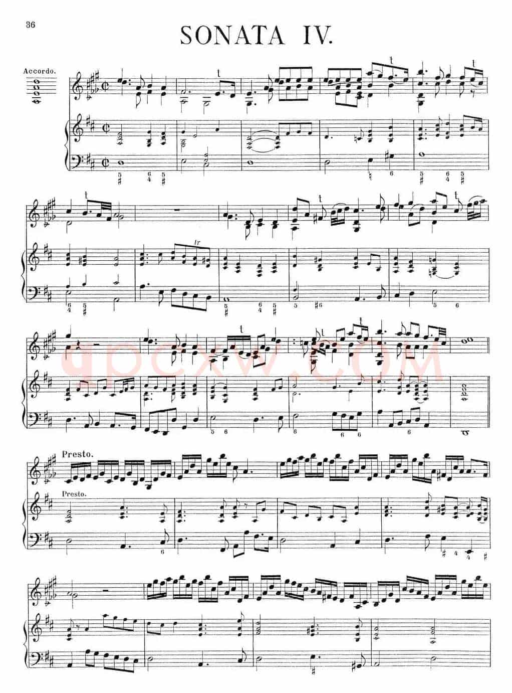 Biber Violin Sonata IV（小提琴+钢琴伴奏）