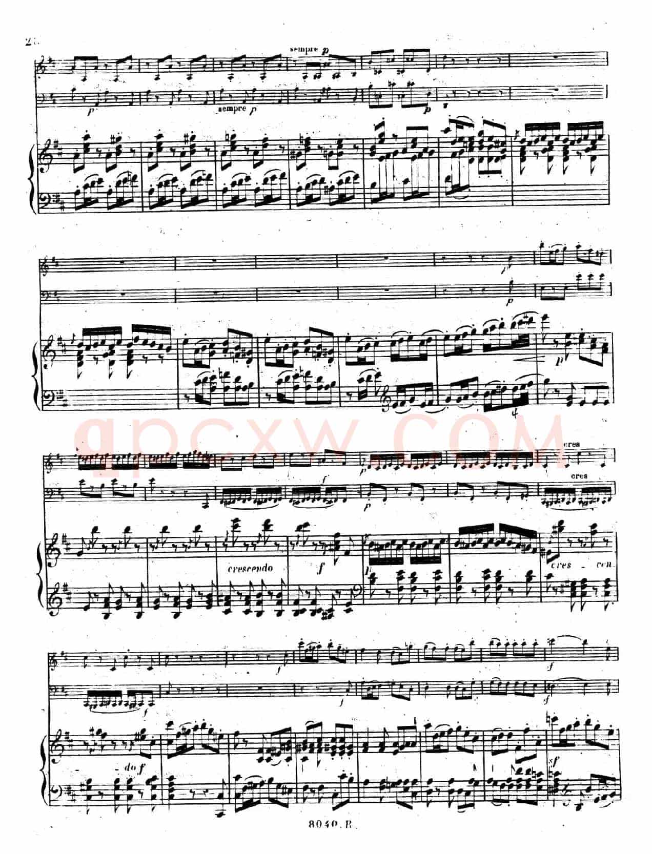 Piano Trio No.1 in d Minor Op.49(d小调第一钢琴三重奏·第三乐章)