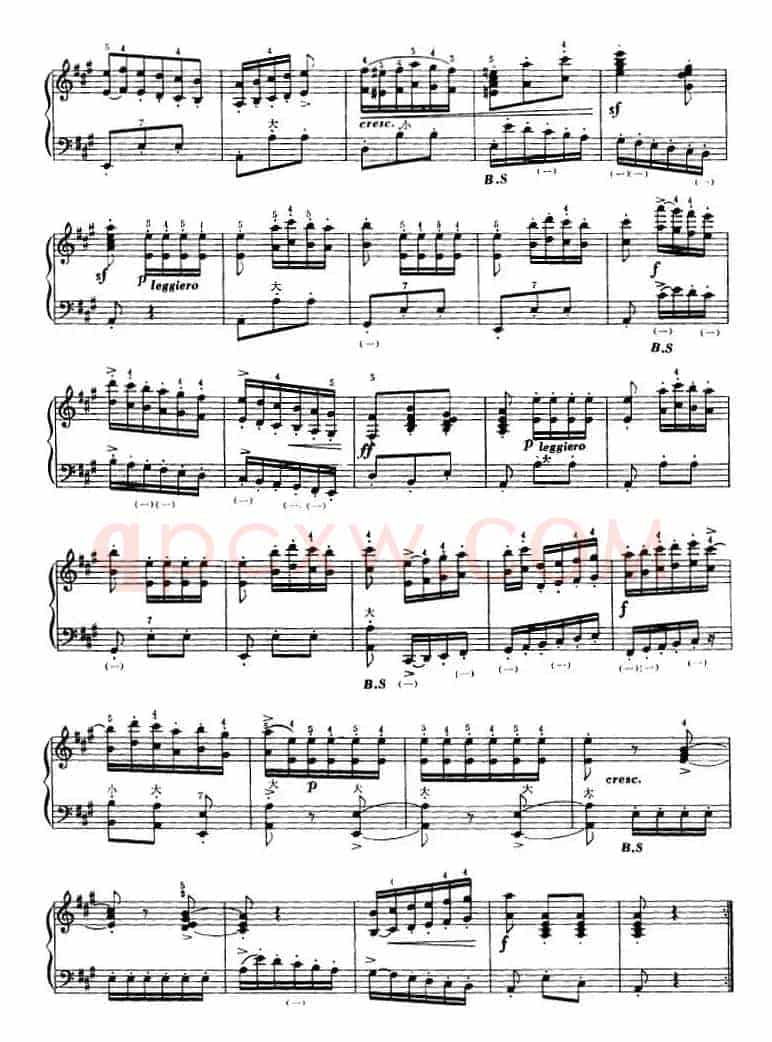 手风琴技术训练练习曲（22）