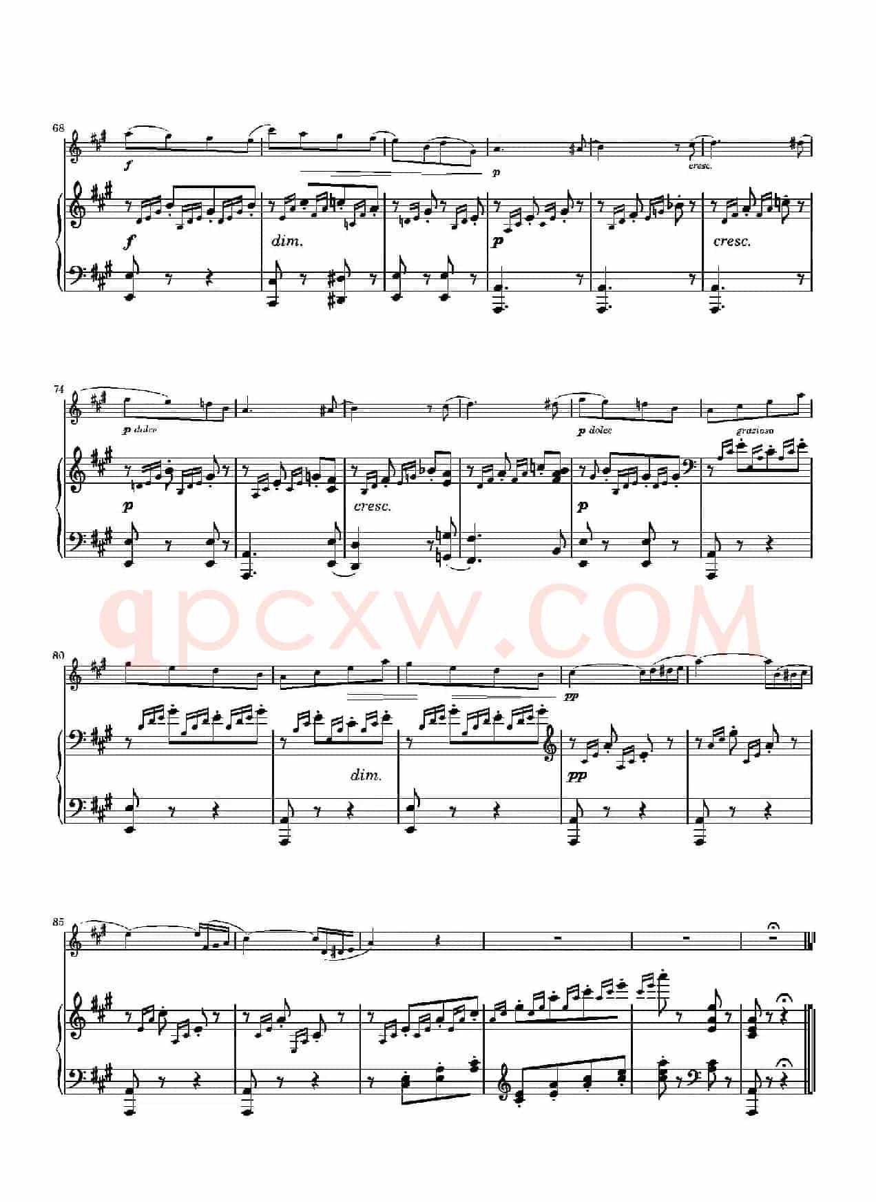 春之歌（Spring Song）作品62 （长笛+钢琴）