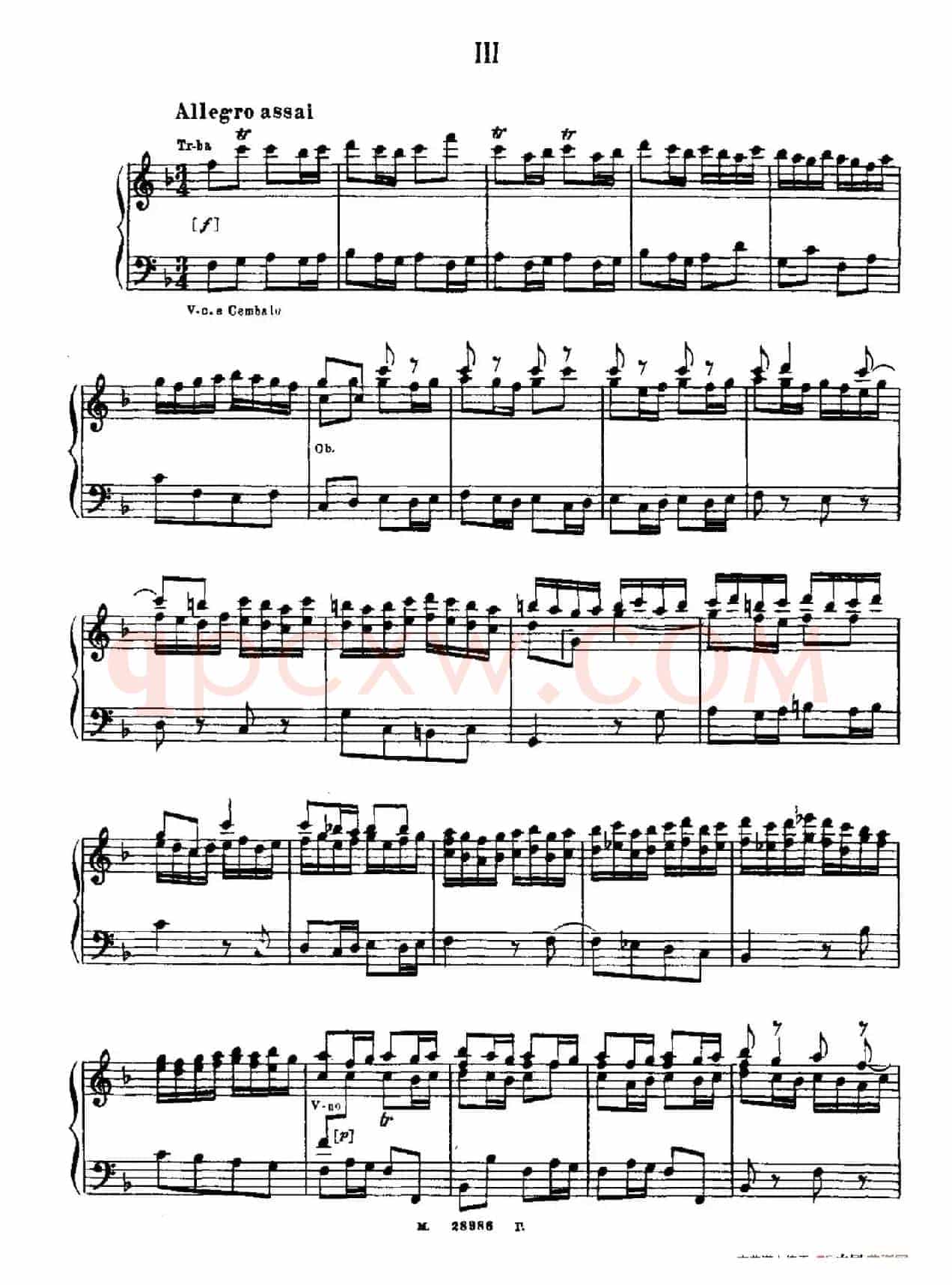Brandenburg Concerto No.2 in F Major BWV.1047(F大调第二勃兰登堡协奏曲·钢琴独奏版)