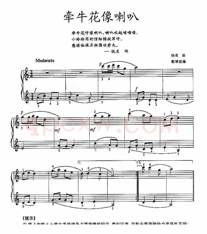 牵牛花像喇叭