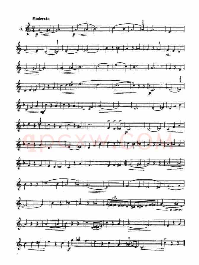 小号考级一级练习曲12首