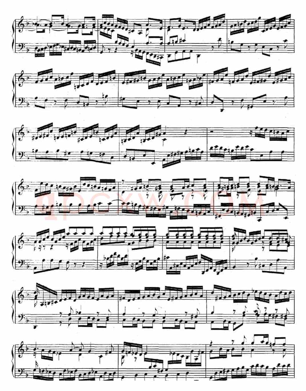 英国组曲No.4 巴赫 F大调 4th Suite BWV 809