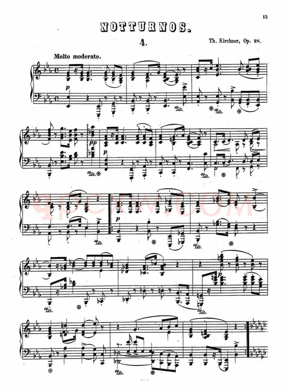 Nachtstücke Op·28（4首夜曲·4）