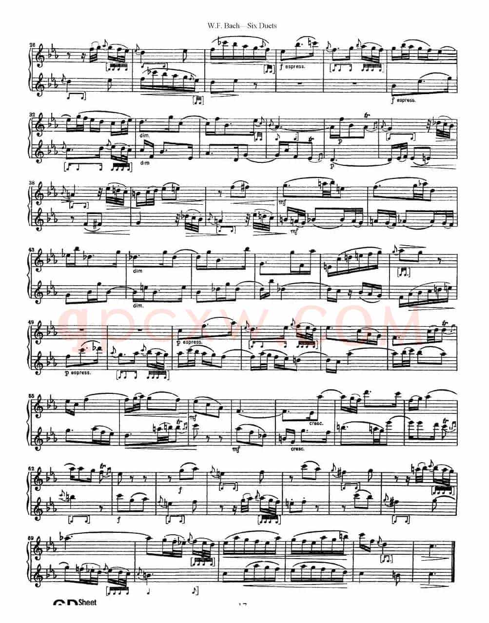 Six Duets（6首二重奏）（3）