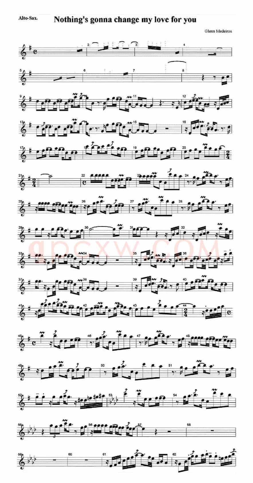 Nothing gonna chsbge my love for you - Alto（此情不移）