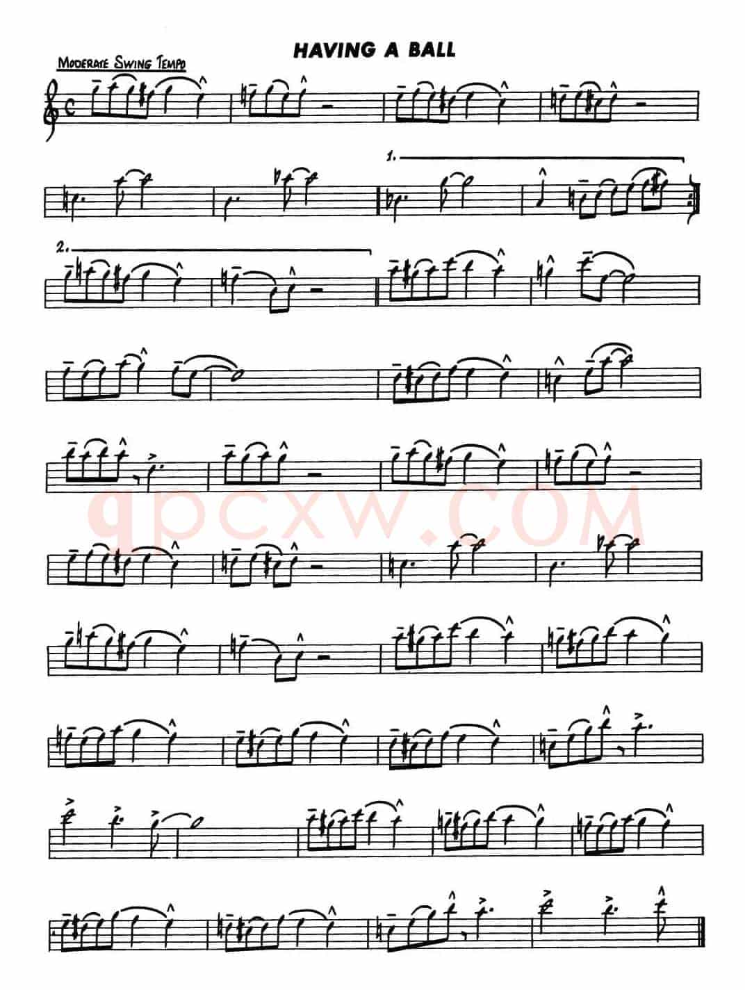 Basic Jazz Conception for saxophone（HAVING A BALL）