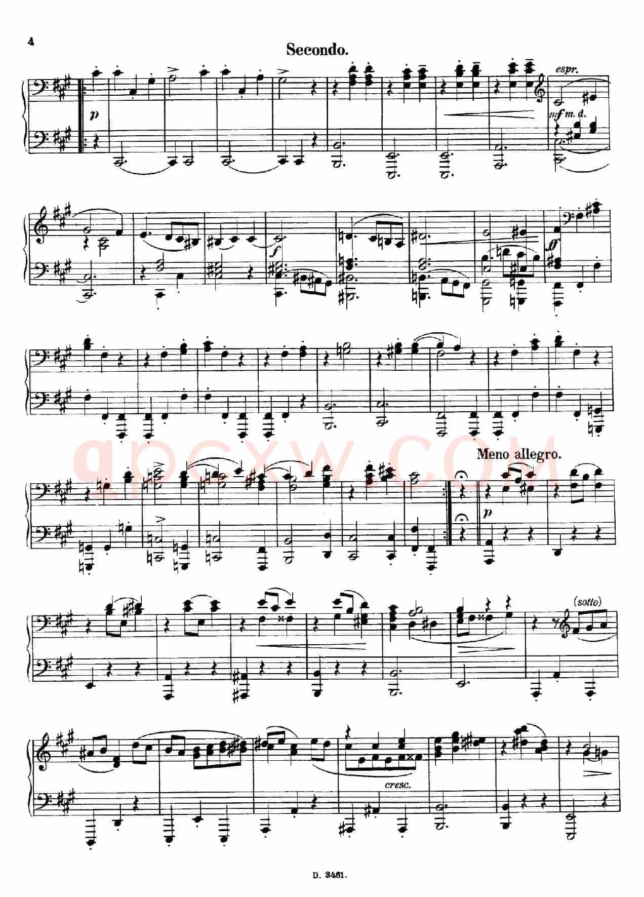 Walzer Op.3 - 4 hands（圆舞曲·四手联弹）