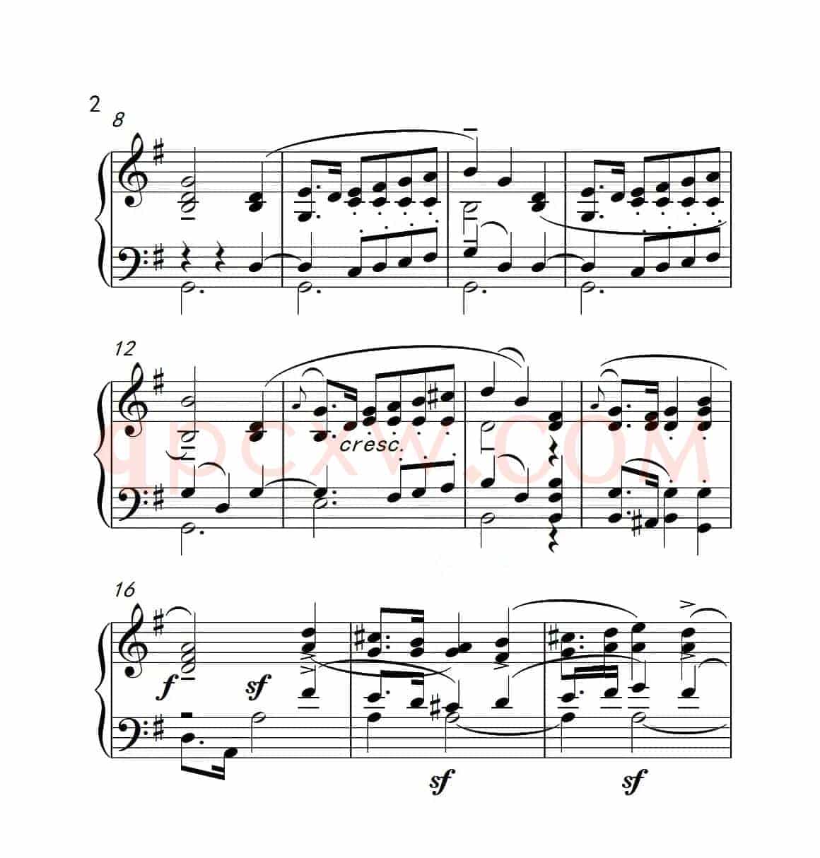 第四级 儿童短曲（中国音乐学院钢琴考级作品1~6级）