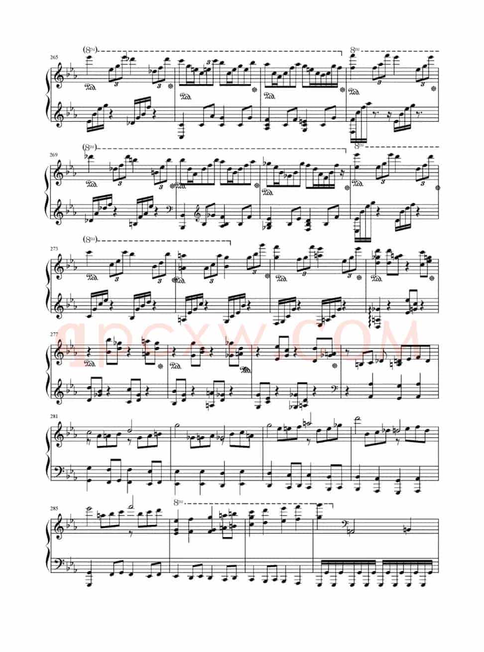 c小调第二钢琴协奏曲第三乐章独奏版