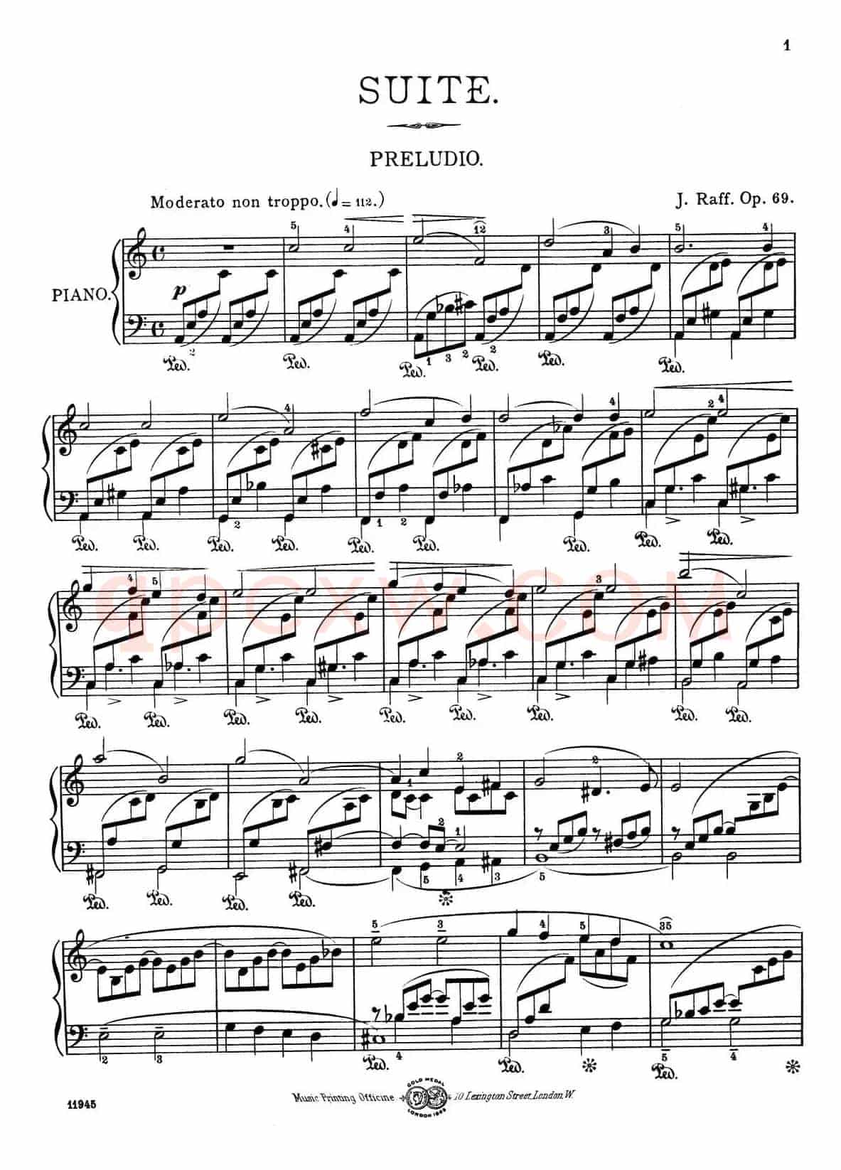 a小调第一组曲 Op.69 （1、PRELUDIO）