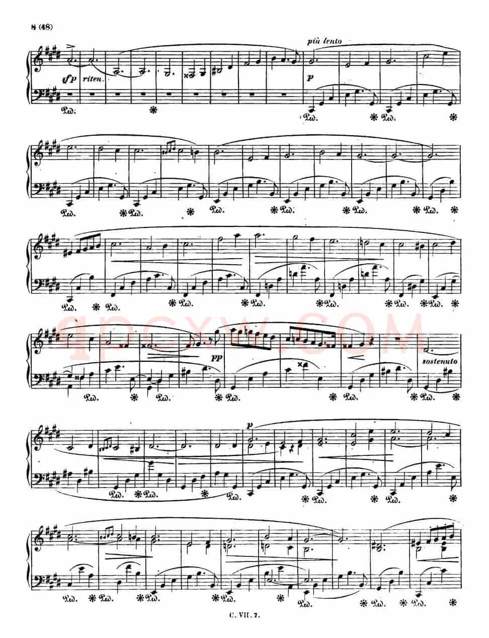 E大调钢琴谐谑曲Op.54(第四号)
