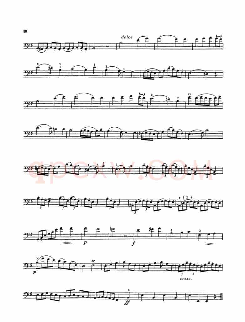 第四奏鸣曲 Op.38（大提琴）