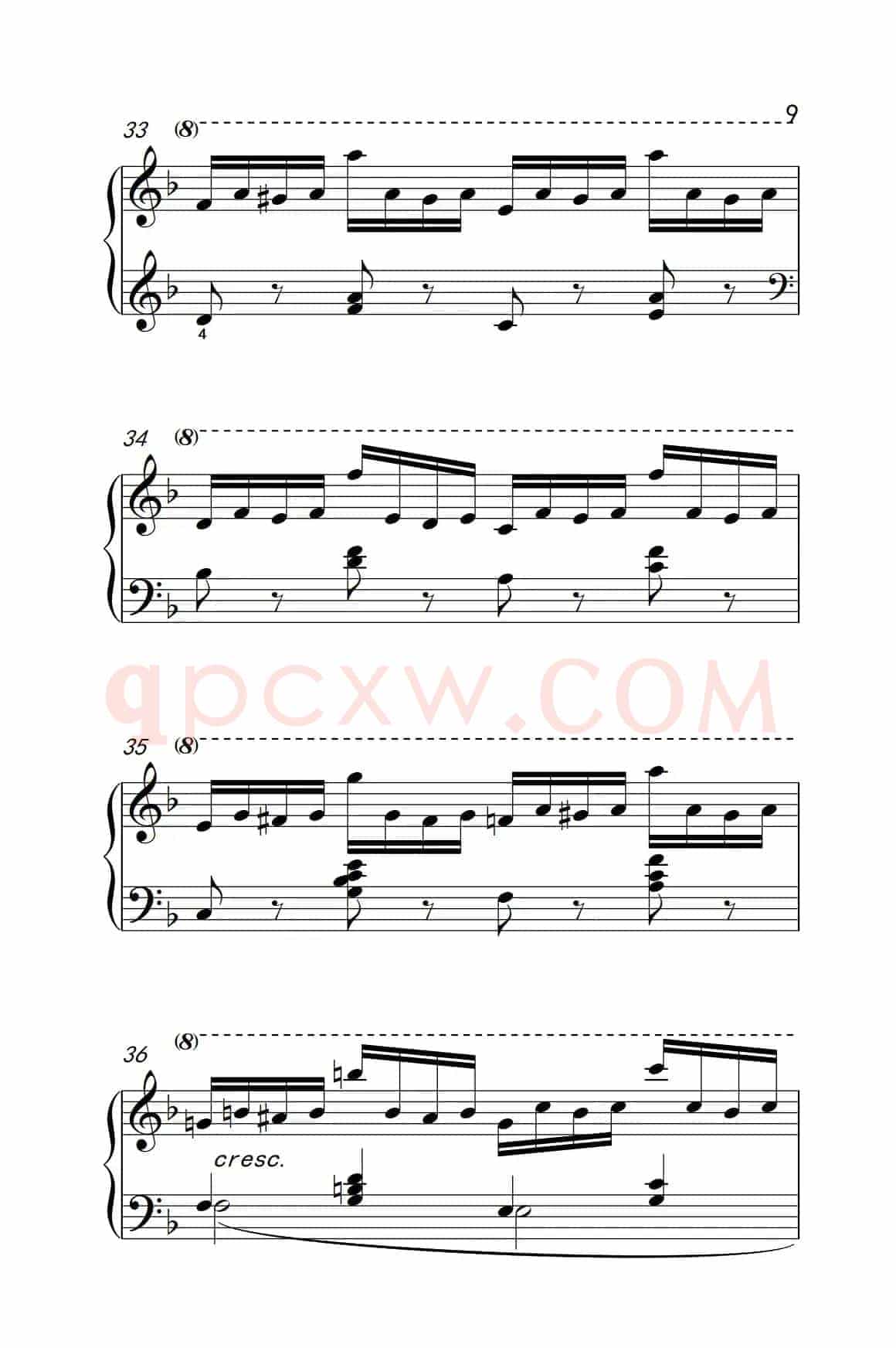 第七级2.练习曲（中央音乐学院 钢琴（业余）考级教程 7-9级）
