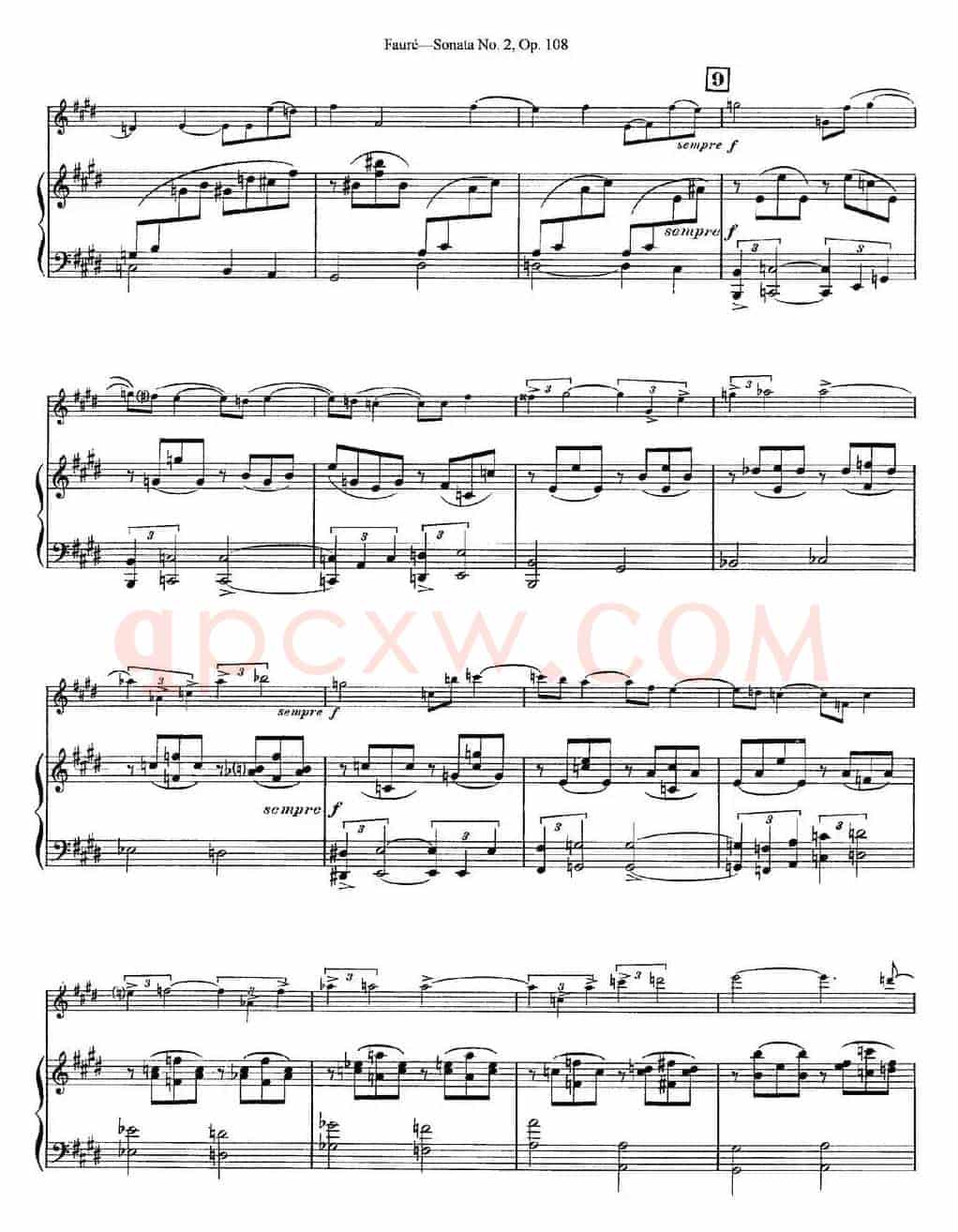 Violin Sonata No.2 Op.108（小提琴+钢琴伴奏）